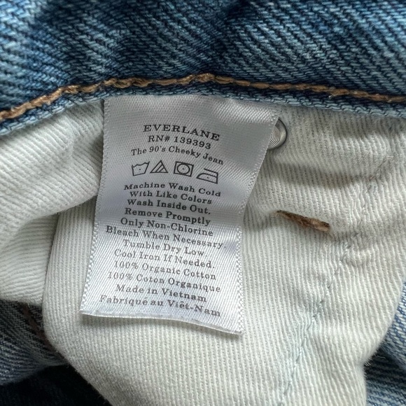 Everlane The '90s Cheeky Jeans 100% Organic Cotton Size 30 - Picture 13 of 15